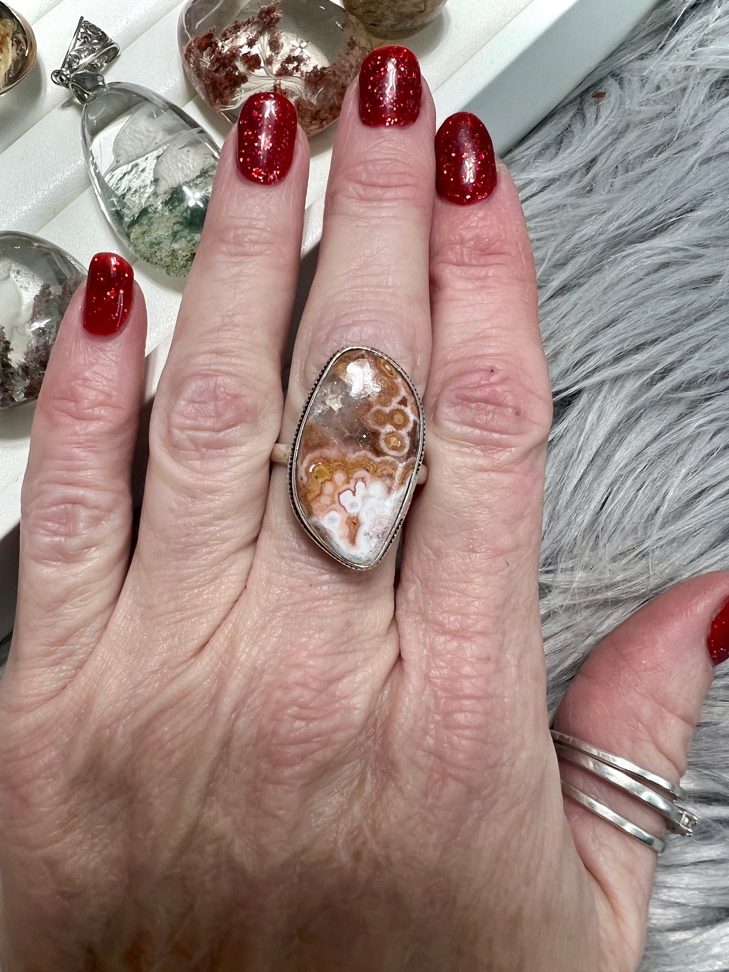 Ocean Jasper silver Ring