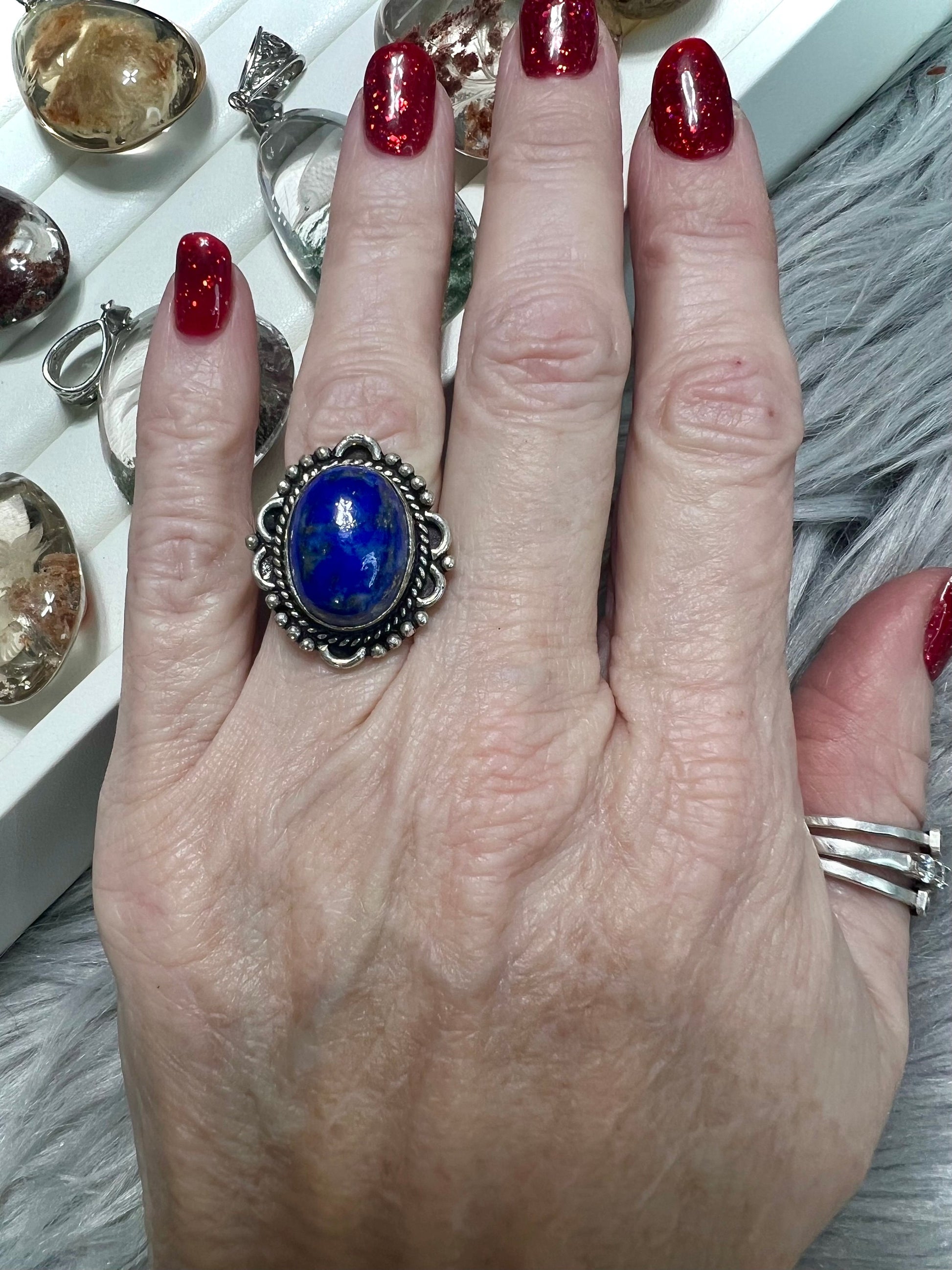 Lapis Silver Ring